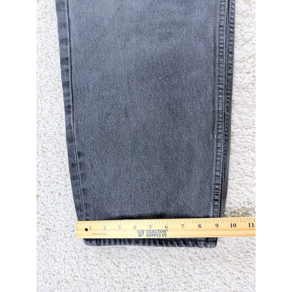 Levi's 550 Relaxed Fit Jeans Men 40x30 Charcoal Black Tapered Denim Pants